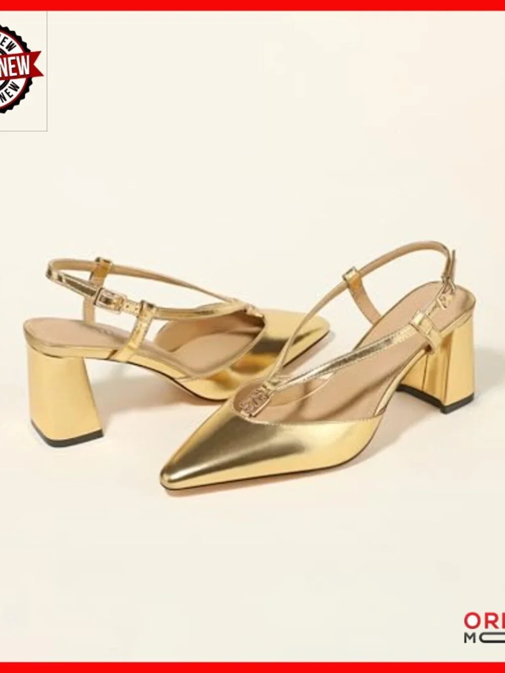 Chunky Block Heel Slingback Pumps Square Toe Ankle Strap Work Wedding Shoes